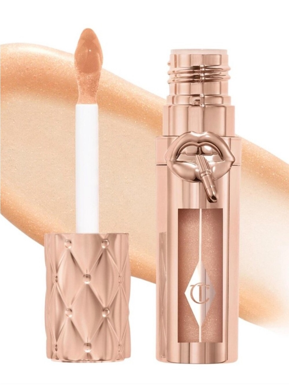 CHARLOTTE TILBURY BIG LIP PLUMPGASM PLUMPING LIP GLOSS;-NUDEGASM